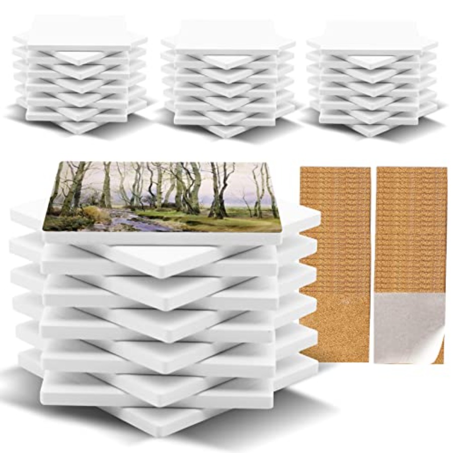 48 Pack Sublimation Blanks Coa - Ceramic Tile Blank 评论和价格