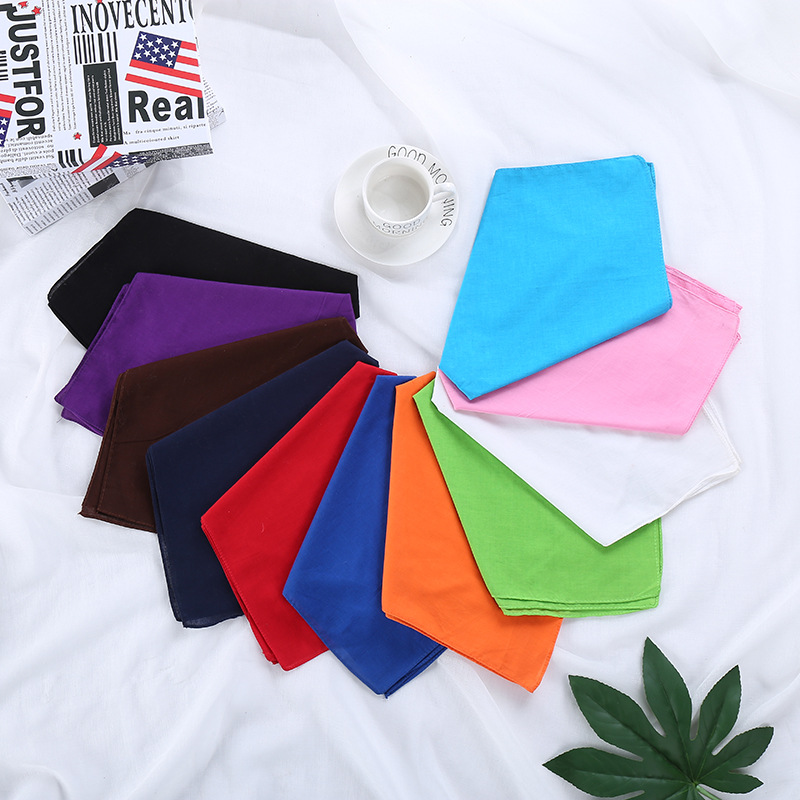 Headscarf Cotton Solid Color R - Bandana Blank White 评论和价格