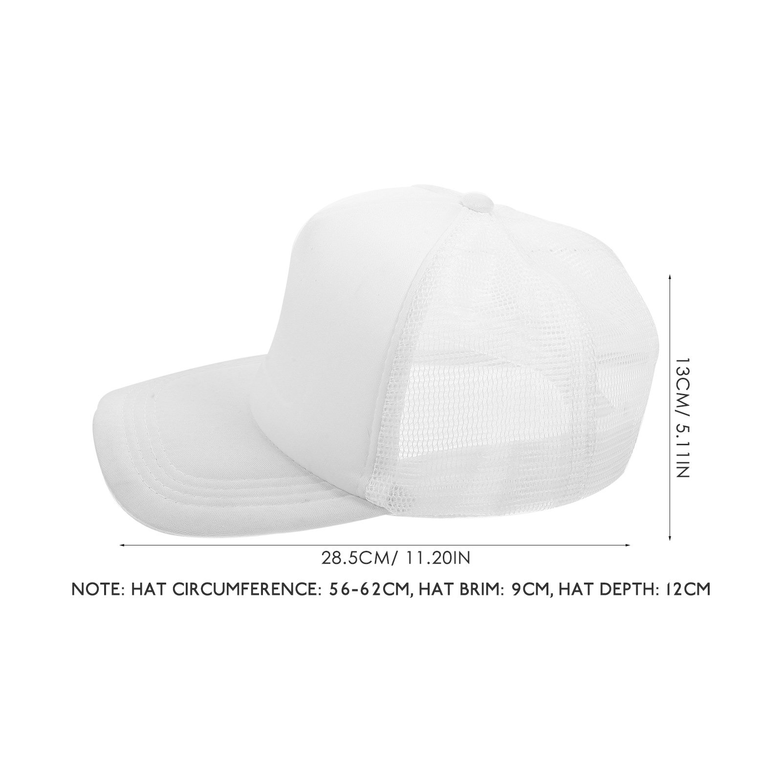 10Pcs Blank Baseball Caps Mesh - Hat Sublimation Blank 评论和价格