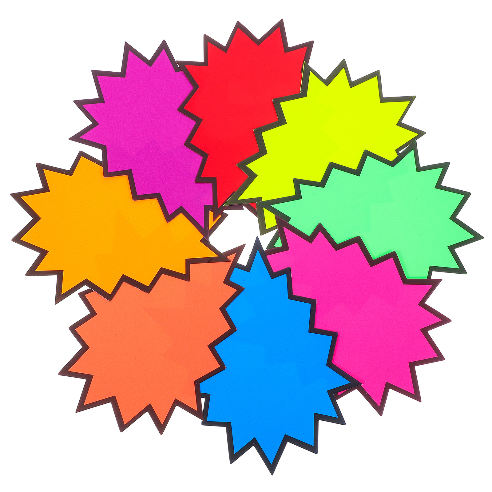 80Pcs Vibrant Fluorescent Burs - Yard Sign Blank 评论和价格