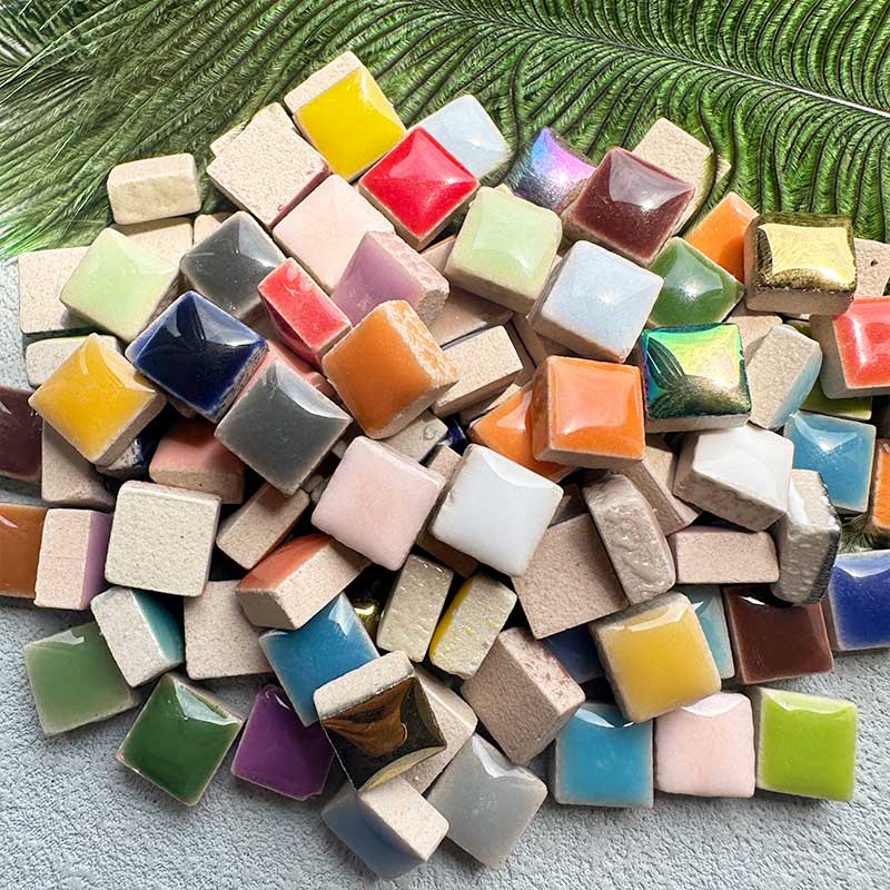 DIY 100g Ceramic Mosaic Tiles  - Ceramic Tile Blank 评论和价格