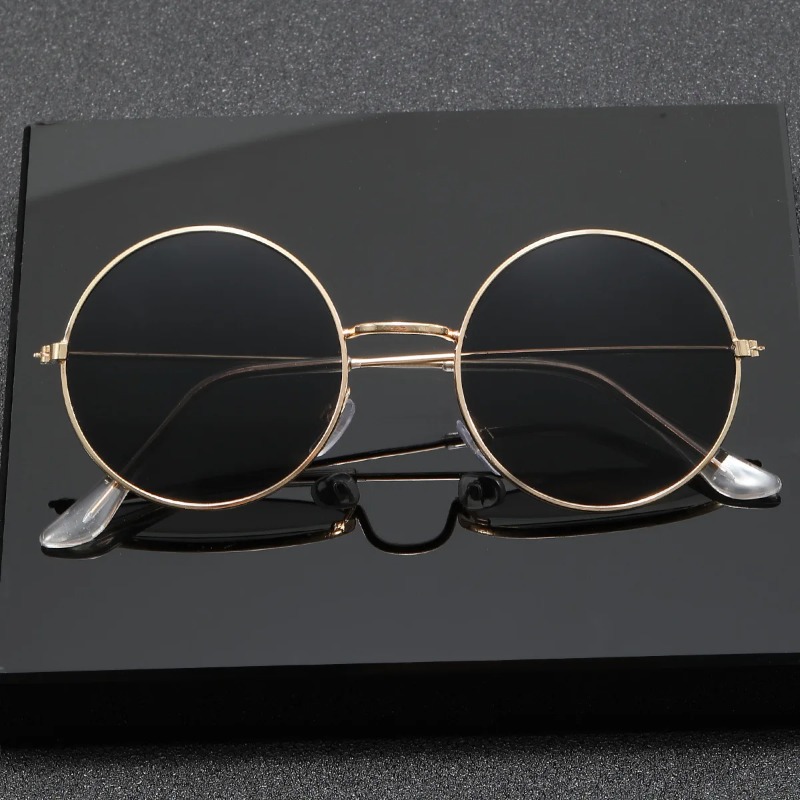 Retro Men Punk Style Sunglasse - Metal Photo Panel 评论和价格