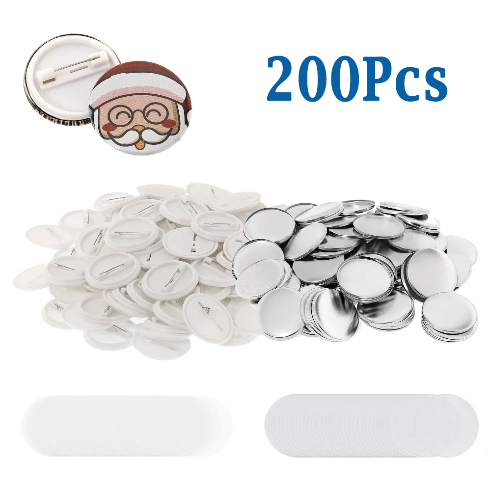 200pcs DIY Round Badge Making  - Button Badge Blank 评论和价格