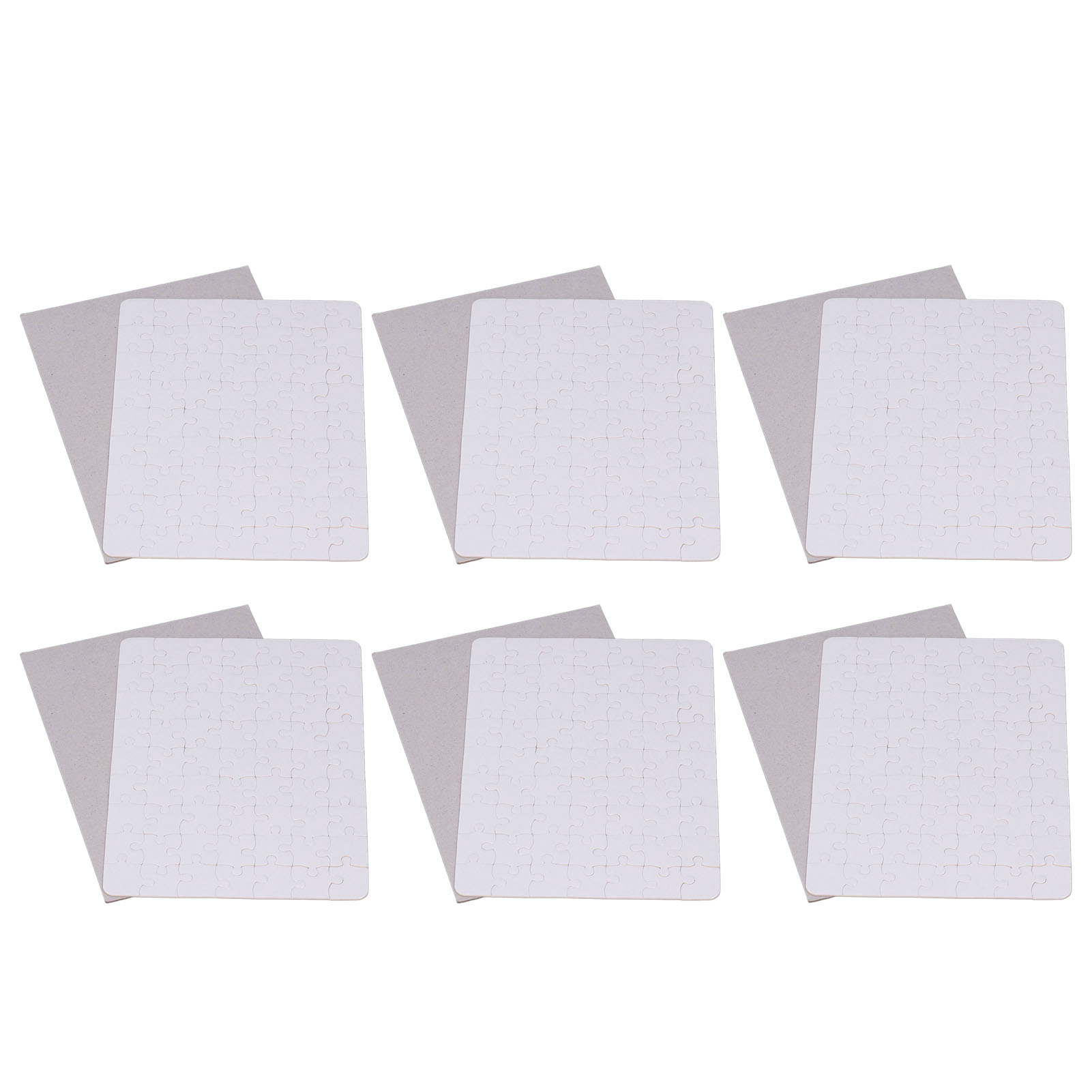 6 Set Blank Puzzles 13x18cm Wh - Puzzle Blank White 评论和价格