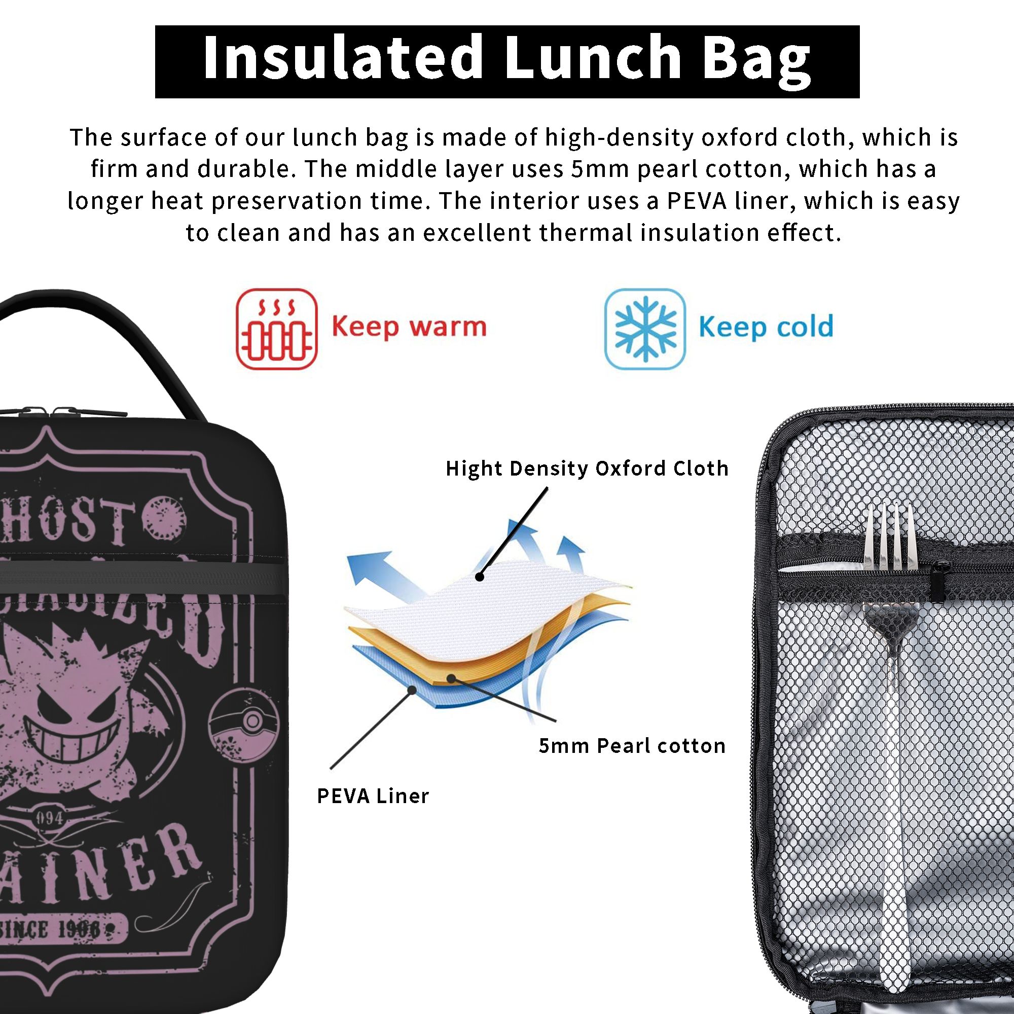 Gengar The Spooky Pokemon Insu - Tote Bag Sublimation 评论和价格