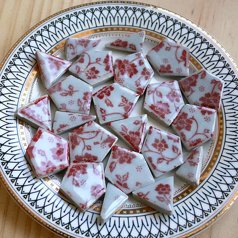 100g Oval Ceramic Mosaic Tiles - Ceramic Tile Blank 评论和价格