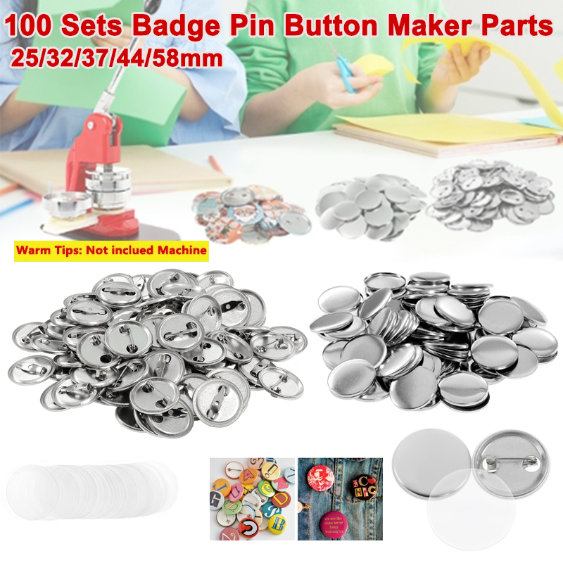 100 Sets Blank Badge Pin Butto - Button Badge Blank 评论和价格