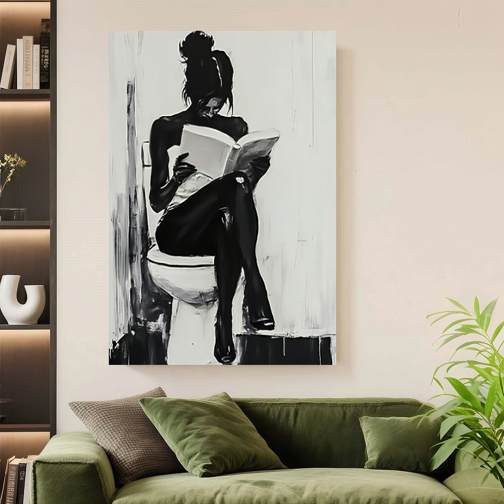 Framed 1pc Modern Abstract Wom - Canvas Wrap Ready 评论和价格