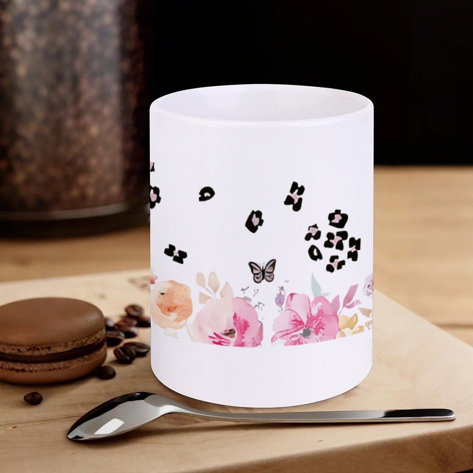 A Watercolor Painting Of Flowe - Sublimation Mug White 评论和价格