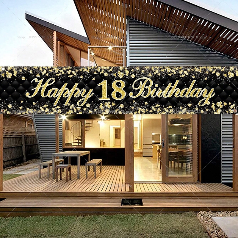 Happy 18th Birthday Banner Dec - Yard Sign Blank 评论和价格