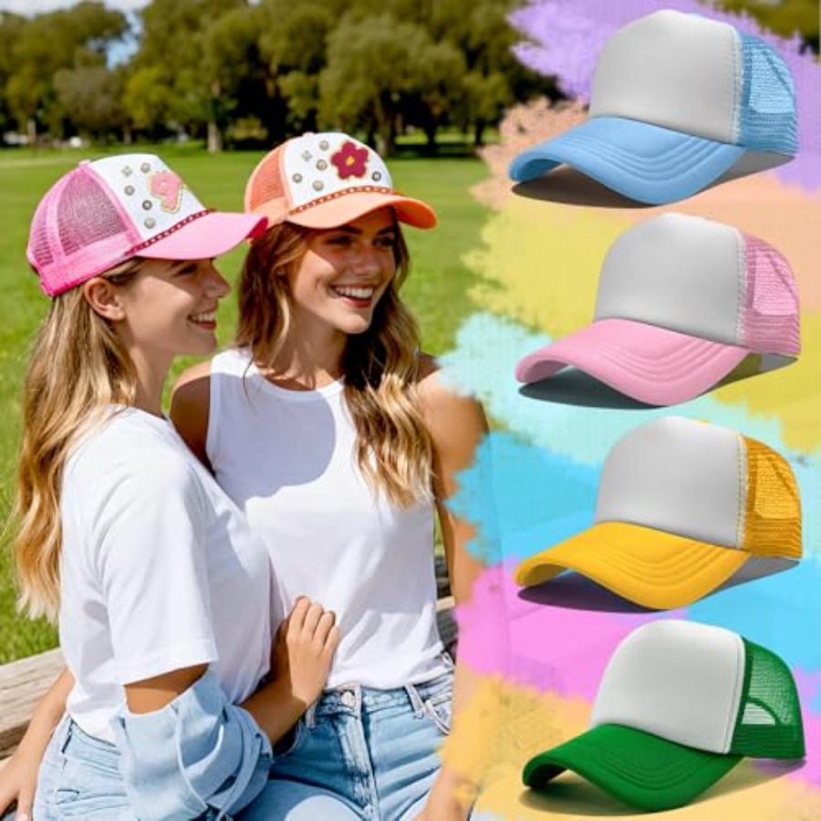 10 Pack Blank Trucker Hats DIY - Hat Sublimation Blank 评论和价格