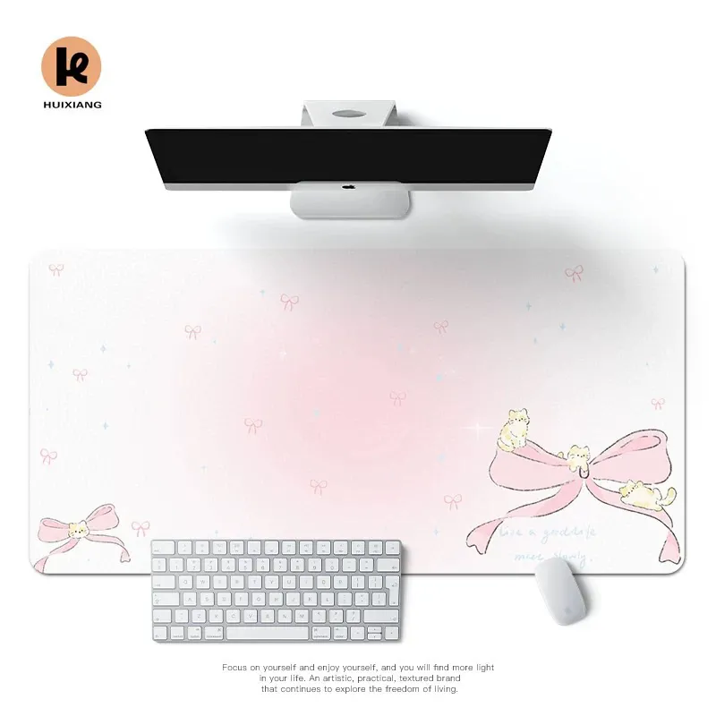 Simple Korean Bow Pu Leather M - Mouse Pad Blank Sublimation 评论和价格
