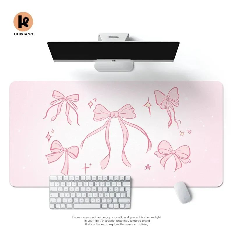 Simple Korean Bow Pu Leather M - Mouse Pad Blank Sublimation 评论和价格