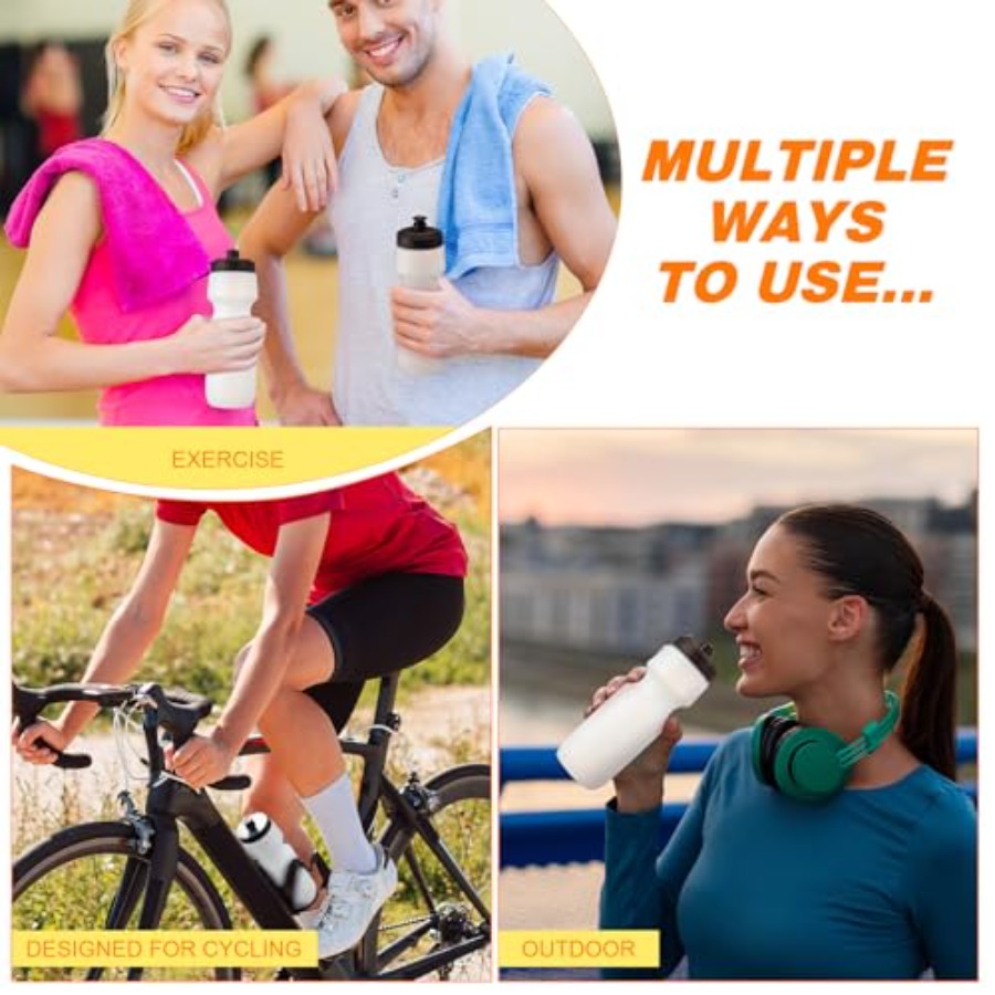 24 Pcs Sports Water Bottles Bu - Water Bottle Blank 评论和价格
