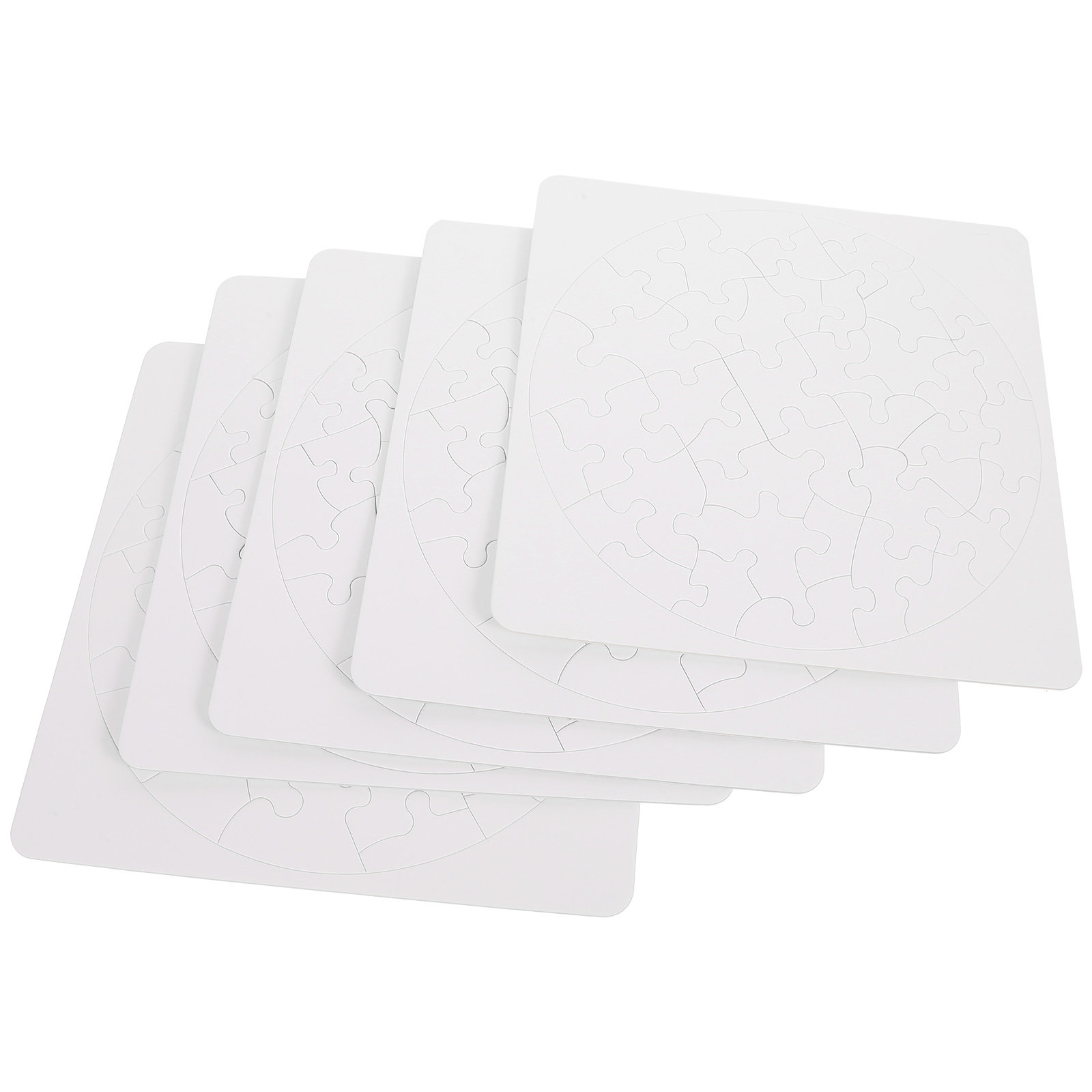 5 Sets Puzzle Sublimation Puzz - Puzzle Blank White 评论和价格