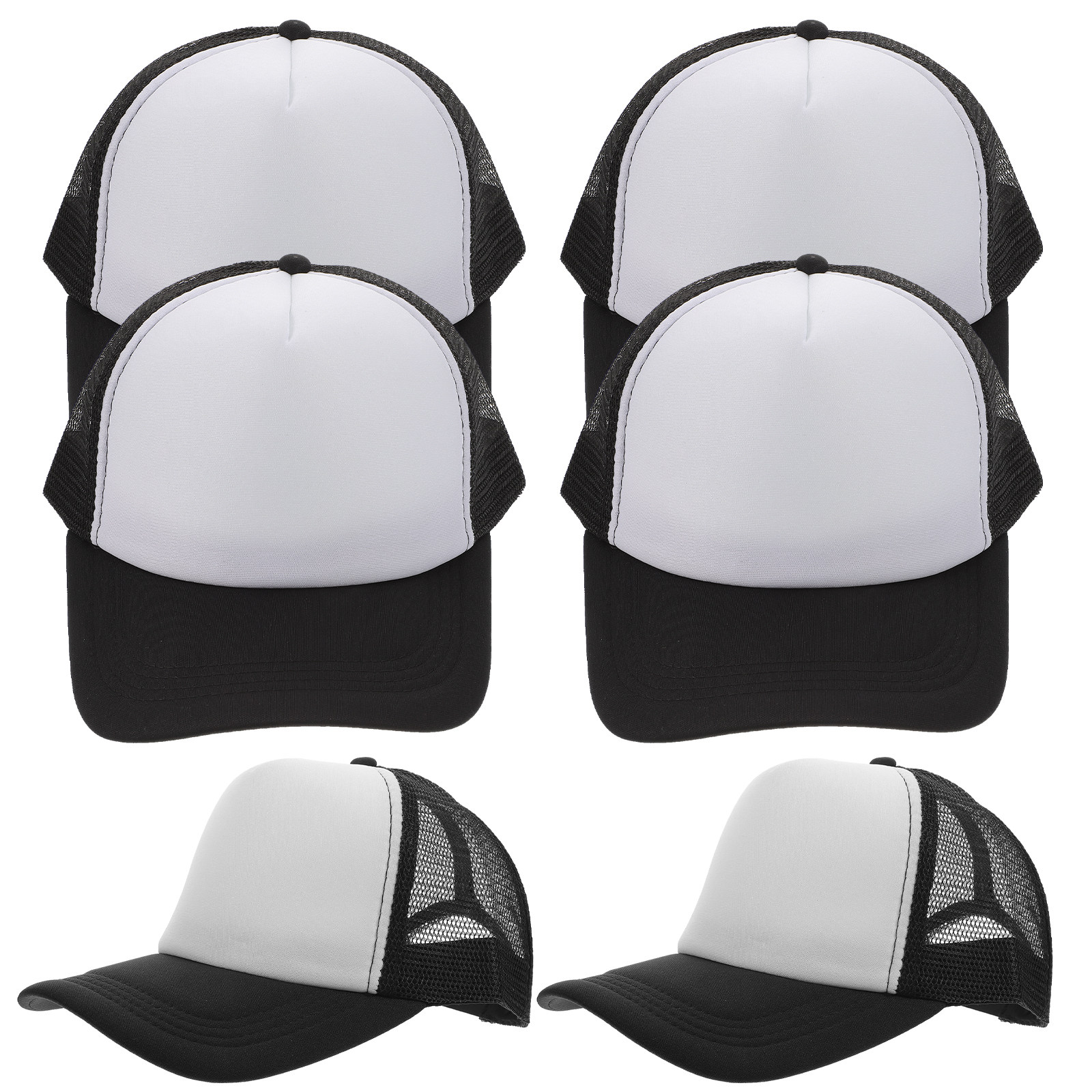 10Pcs Blank Baseball Cap Mesh  - Hat Sublimation Blank 评论和价格